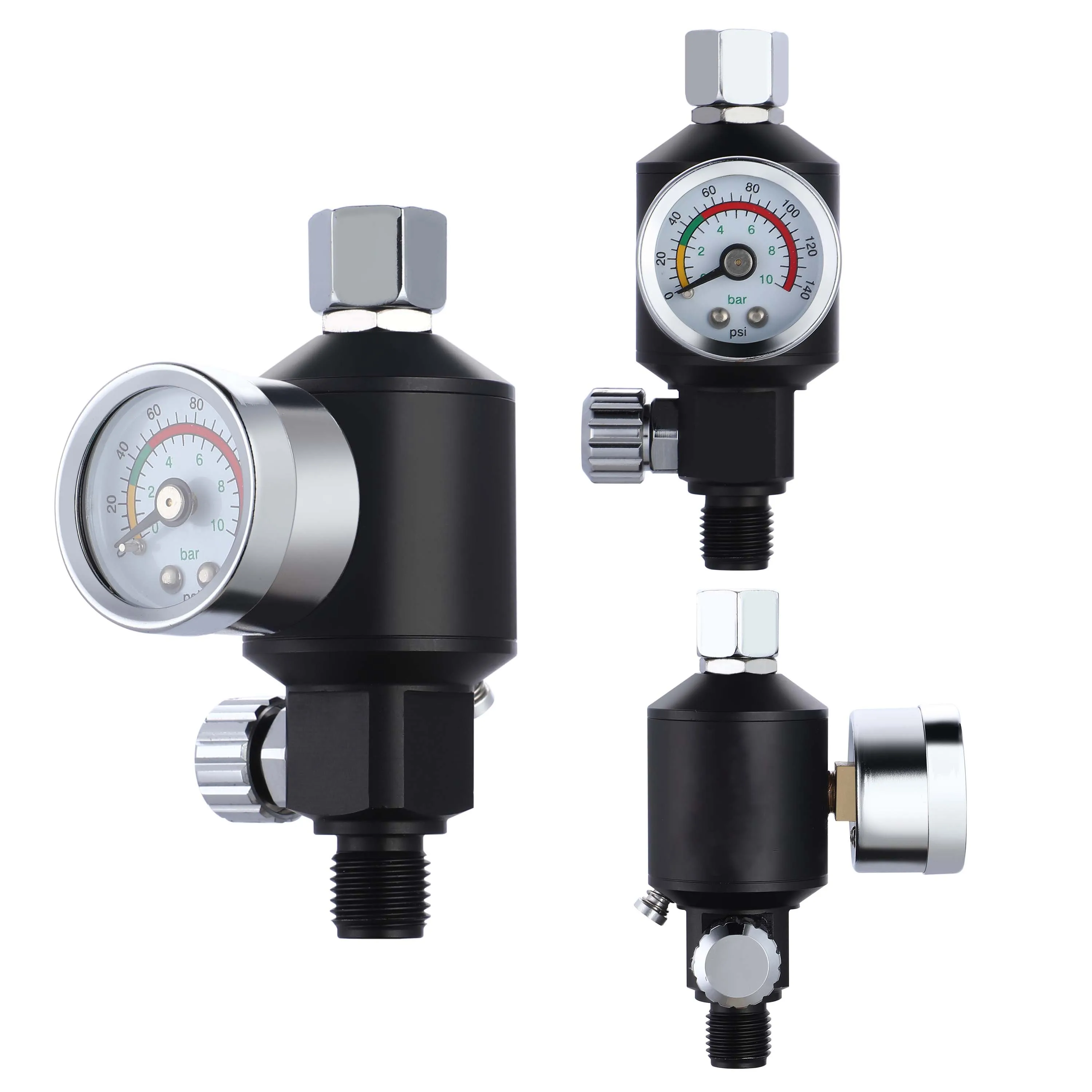 PRF-1 2-in-1 Spray Gun Pressure Valve, Integrated Oil And Water Filter Air Pressure Regulator, For Home Pneumatic Tools