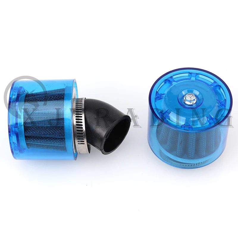 Motorcycle 35/38/42/45/48-50mm Bend Elbow/Stright Waterproof Air Filter Cleaner For 50cc-250cc ATV Pit Dirt Bike Motorbike Parts