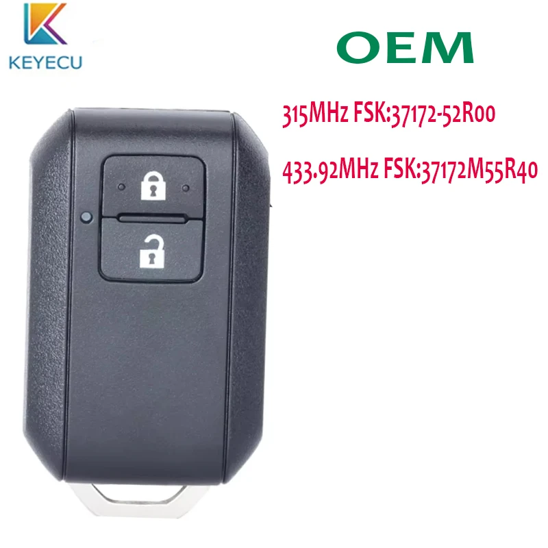 KEYECU OEM Smart Remote Key Fob for Suzuki Ertiga 2018 2019 2020 Vitara Wagon R SWIFT 2017 315MHz / 433MHz ID47 37172M55R40