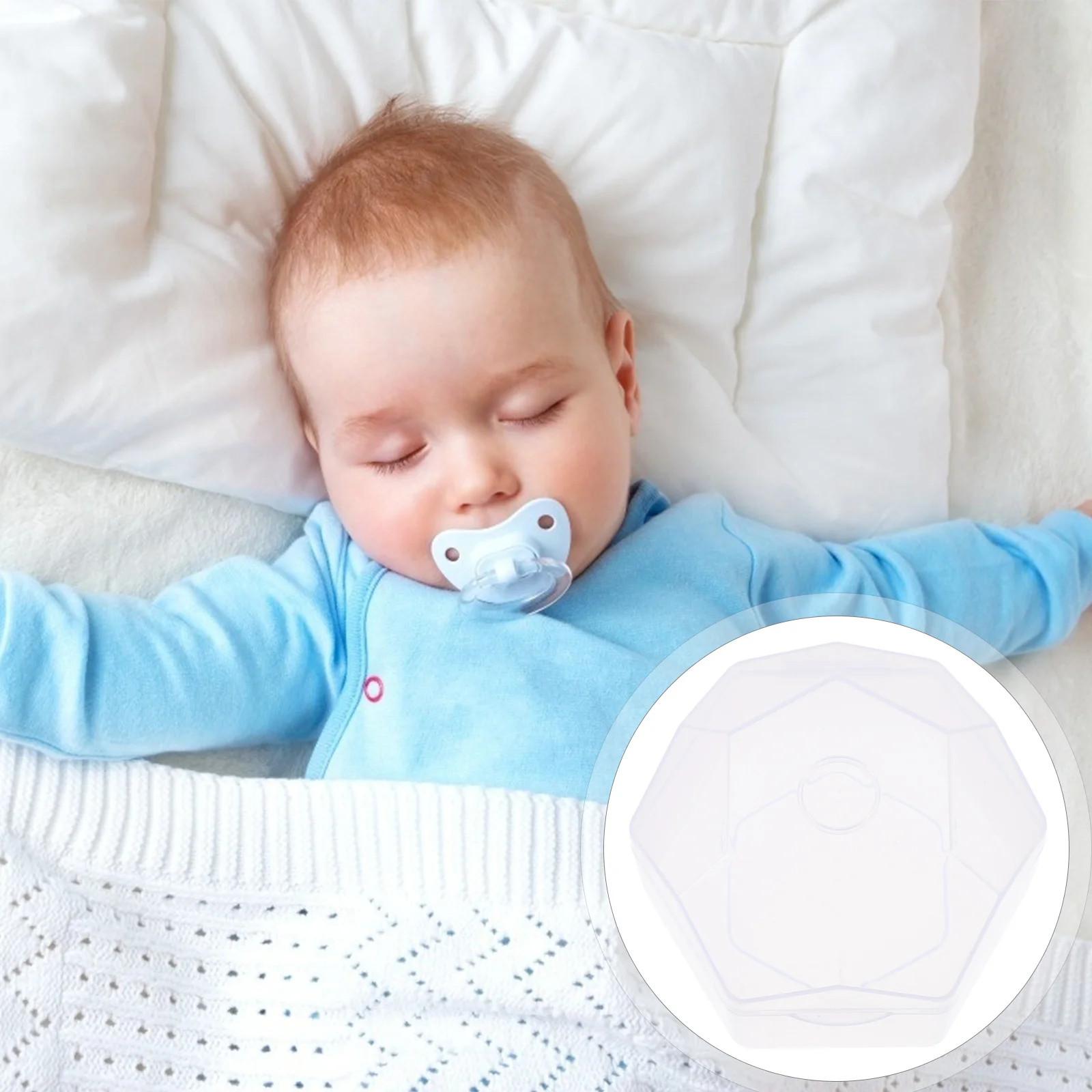 

5 шт., коробка для хранения соски, портативный легкий пылезащитный чехол-держатель, компактная дорожная сумка для детской коляски, контейнер для соски