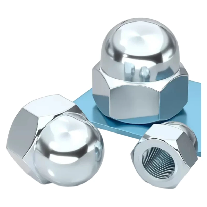 DIN1587 Metric Zinc Plated Hex Cap Nut Domed Nuts For Decrotive M4 M5 M6 M8 M10 M12M 14 M16 M18