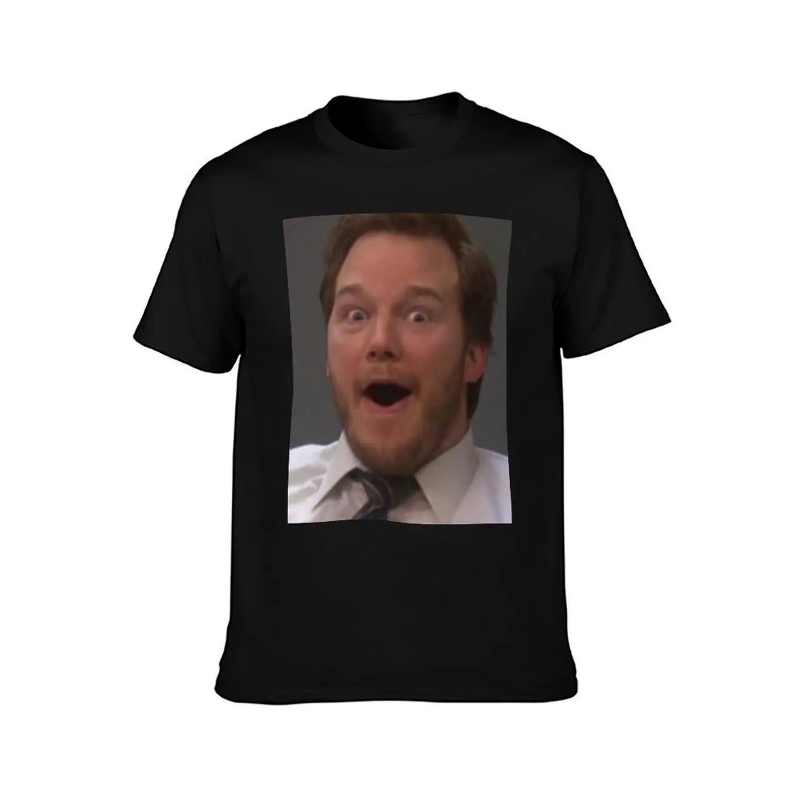 Chris Pratt T-Shirt, Summer Casual Cotton Tee, Oversized Streetwear Tops, Vintage Graphic Print, Loose Fit Short Sleeve