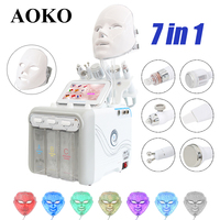 AOKO 6/7 In1 H2-O2 Hydro Dermabrasion Hydrogen dermabrasion  Bio-lifting Spa Facial Ance Pore Cleaner  Facial Bubble Machine