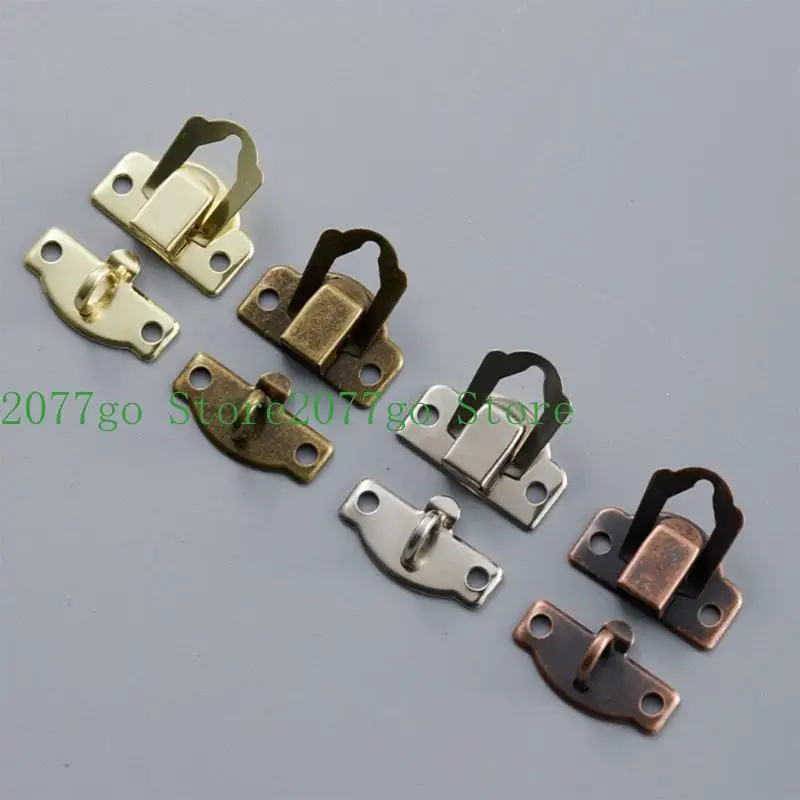 

Y1UD 10 Pcs Antique Clasp Hasps Jewelry Box Buckle Vintage Decorative Hasp for Cabinet Jewelry Cases Wooden Boxes