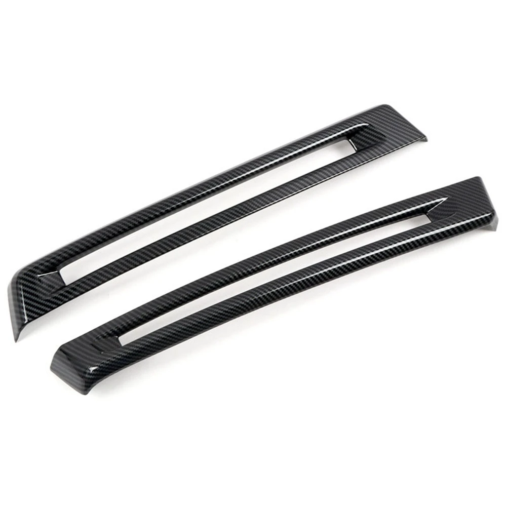

Car Carbon Fiber Rear Fog Light Lamp Cover Trim Foglight Bezel Decoration Frame for Chevrolet Corvette C7 2014-2018