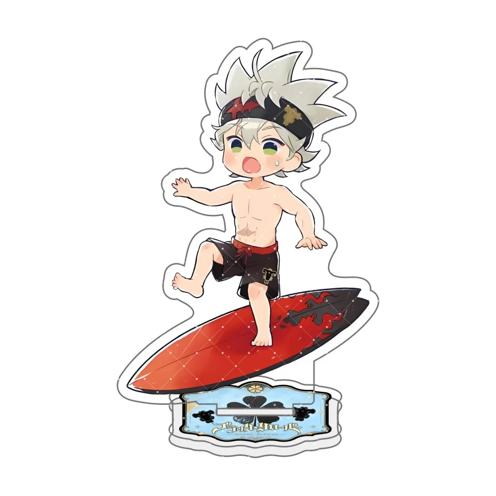Black Clover 10CM Asta Yuno Grinberryall Noelle Silva Acrylic Stand keychain Desk atmosphere decoration for Fans gift Anime view 4