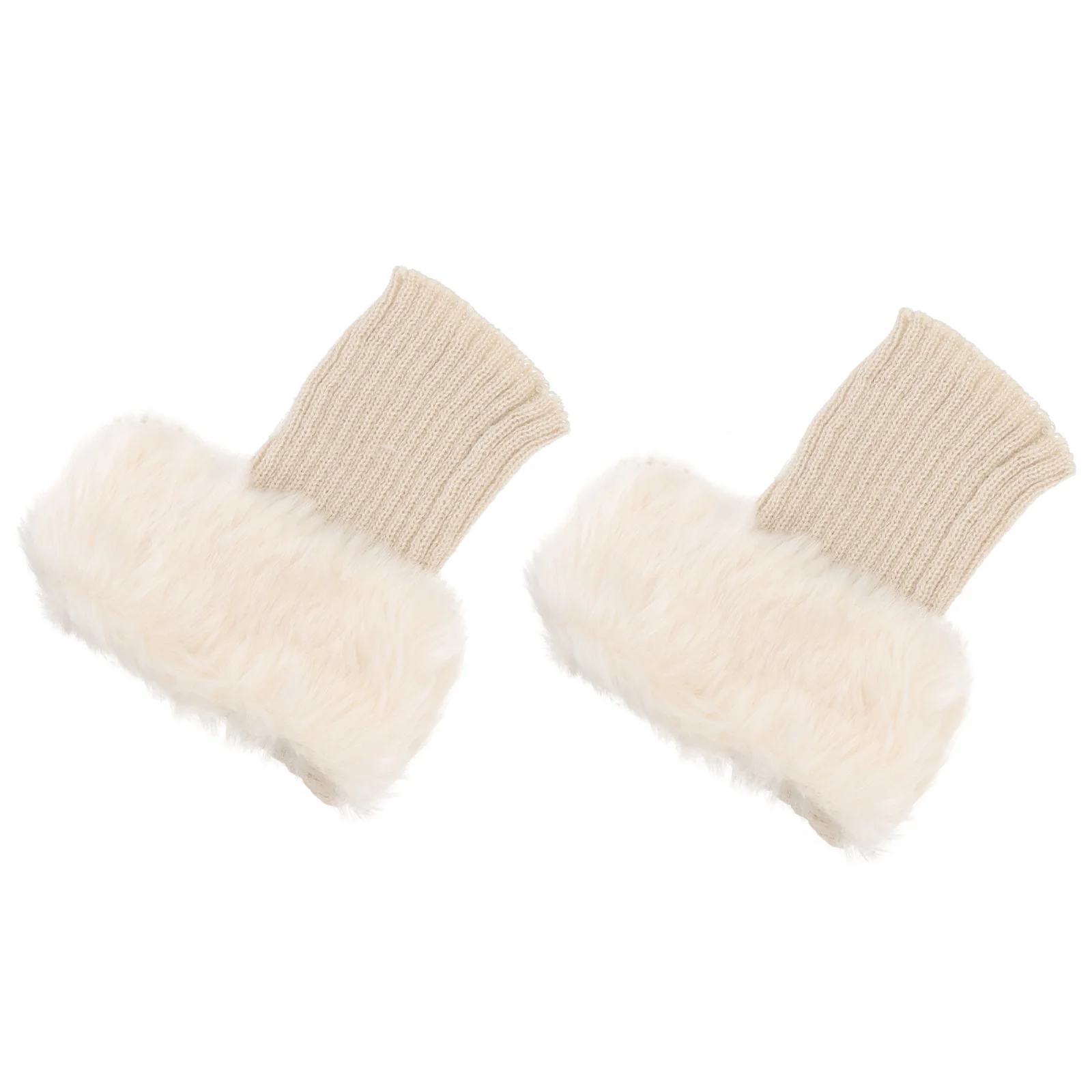 1 par curto quente polainas de fibra acrílica botas capa feminina meias de inverno tempo frio em camadas bota capa quente mantendo meias