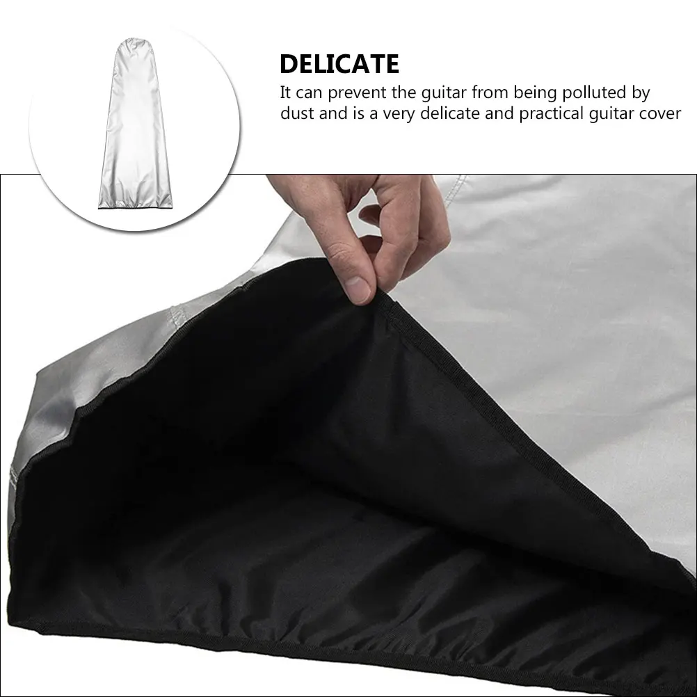 

Decorative Guitar Dust Cover Nylon Material Unique Design String Instrument Dirt Resistant Accessory
