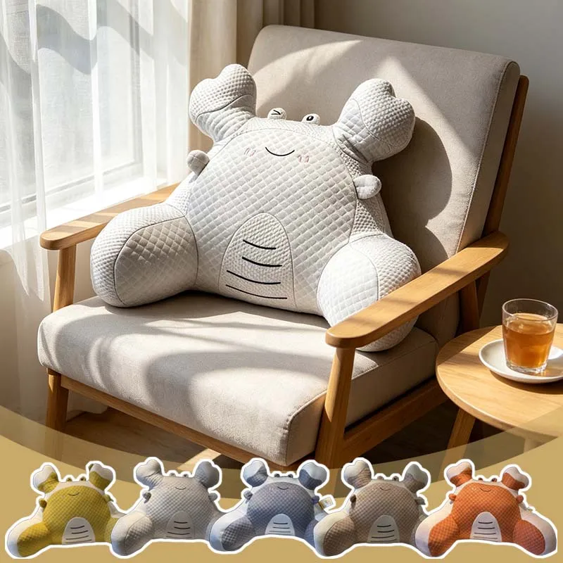 

2026 NEW Ergonomic Reading Pillow with Quilted Breathable Design Soft Lumbar Support for Bed Sofa Chair Breathable Chair Cushion