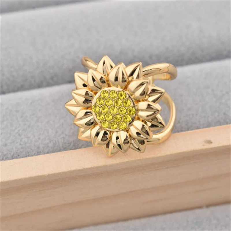 Fashion Sunflower Brooch Crystal Brooches Metal Cross X Shape Scarf Clip Women Scarves Buckle Holder Clothing Shawls Jewelry