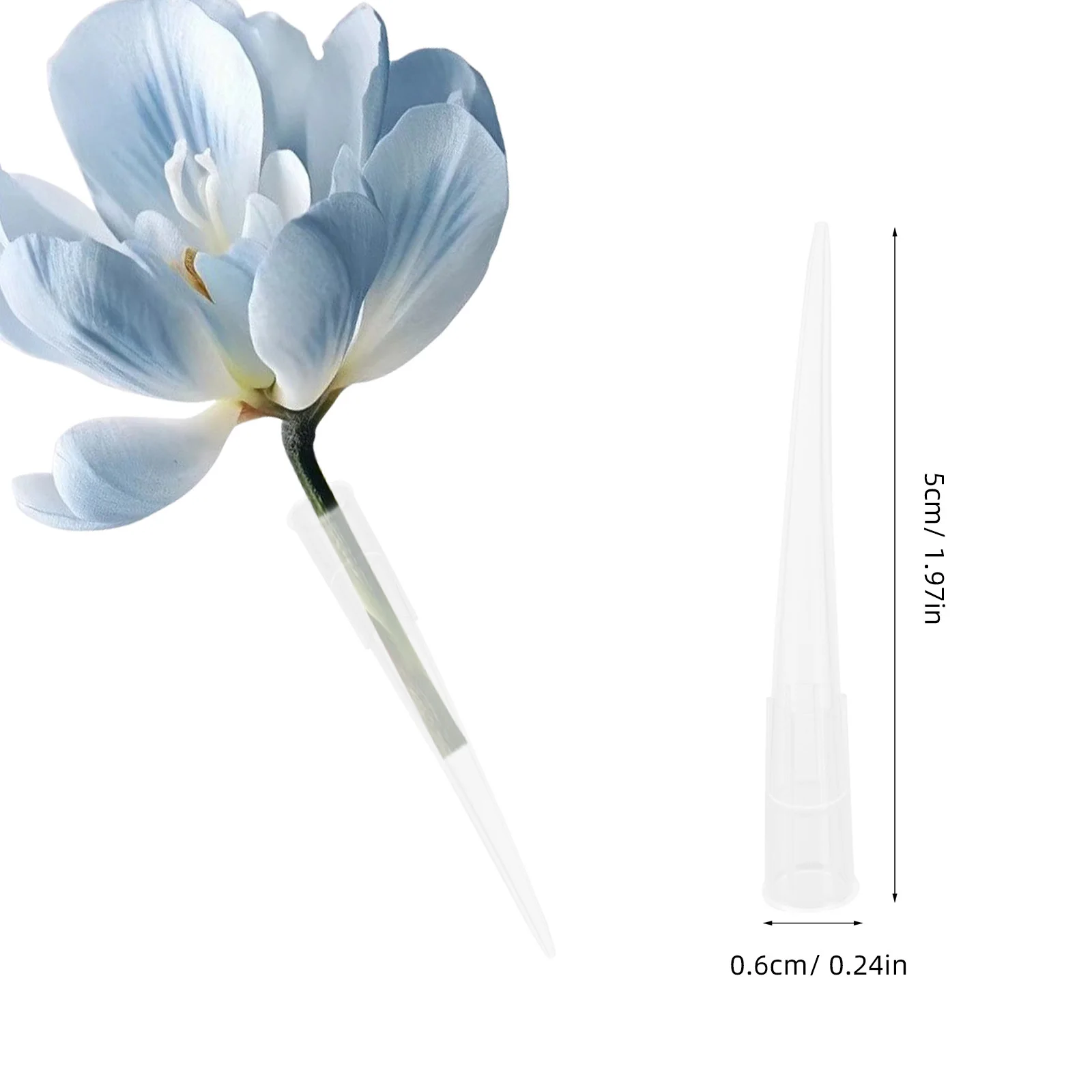 100Pcs Flower Stems Tube Holder Professional Floral Arranger Tools High Class Material Beautiful Scenery Flower Arranger