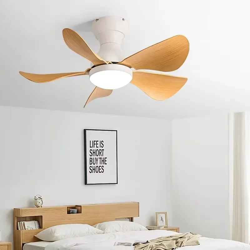 High Performance 5 Blades Modern Remote Control LED Wide Angle Air Supply Frequency Conversion Ceiling Fan Light