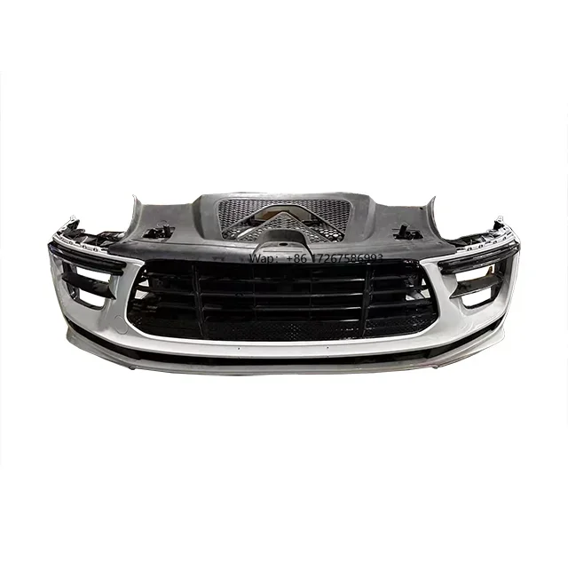 

For 2018 Macan Front Bumper Grille Oven Radiator Fan Parking Sensor Wiring Harness Headlights