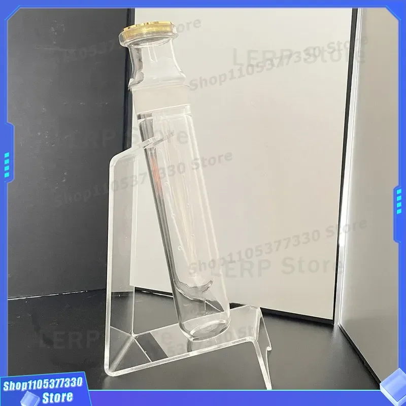 Transparent Glass Cigar Humidor Tube with Hygrometer for Moisture Maintenance and Seasoning Display Storage Case Cigar