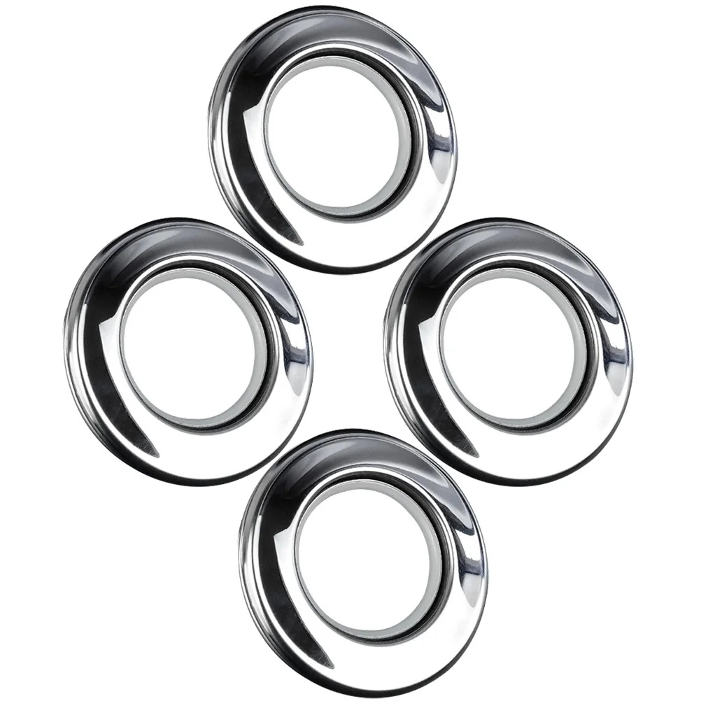 

4Pcs Stainless Steel Curtain Grommets Sturdy Metal Curtain Rings for Home Drapery Rings Reusable Grommets for Curtains