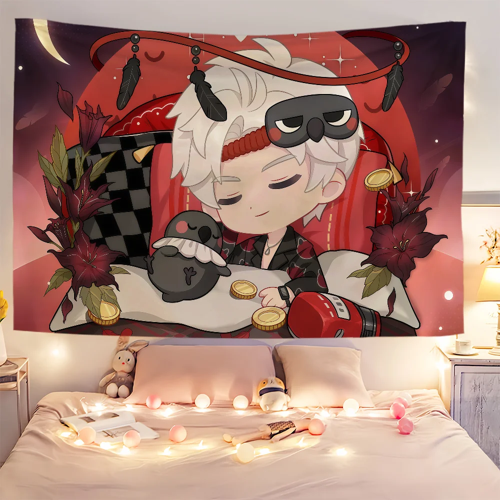 kawaii chibi art sleep Love and Deepspace flag For Room Dorm Camping Party Art Style Garage Bar wall Picnic Decoration Banner