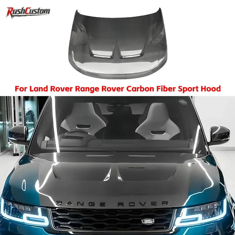

For Land Rover Range Rover Carbon Fiber Sport Hood Engine Cover High-Quality Automotive Front Hood