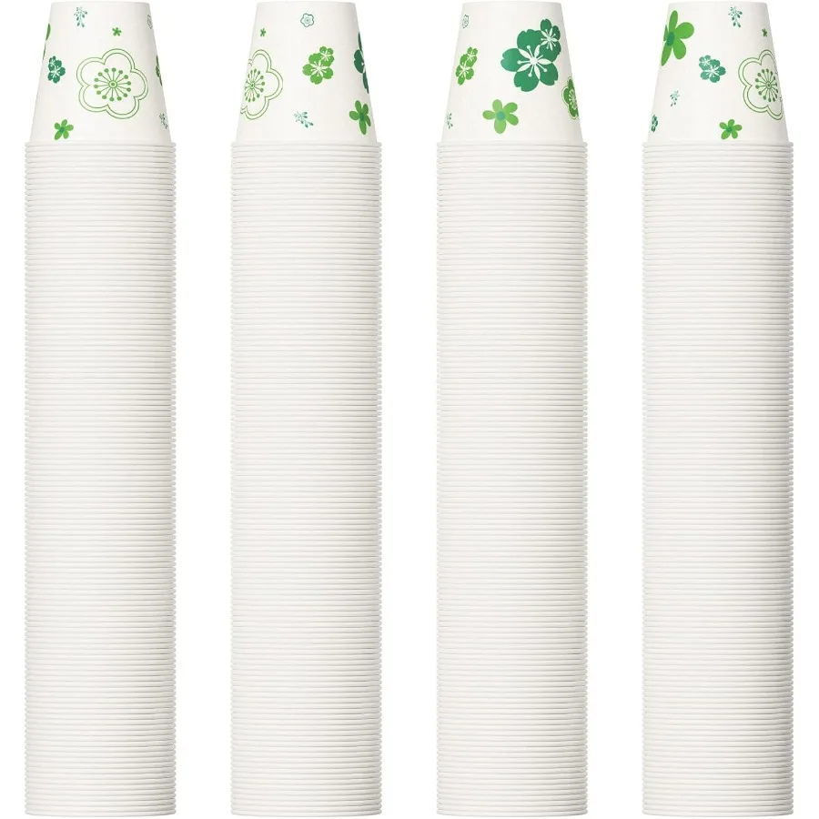 

600 упаковок бумажных стаканчиков, одноразовые стаканчики для ванной комнаты на 3 унции для полоскания рта, стаканчики для холодного питья, идеально подходят для вечеринок, пикников, барбекю, путешествий и справа