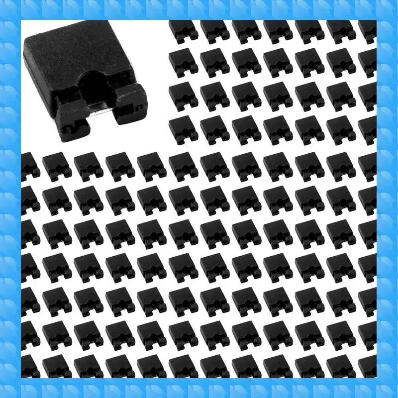 

ETRT 1000Pcs DVD HDD PC Mainboard PCB Plugs Jumper Caps 2-Pin