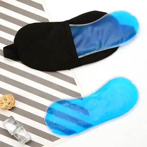 1 st återanvändbar ögonmask ispåse pack sömnmask kallhållande kompress ögonskyddsplåster kylande kall gel dagligen 12 best sales kall gel - №8