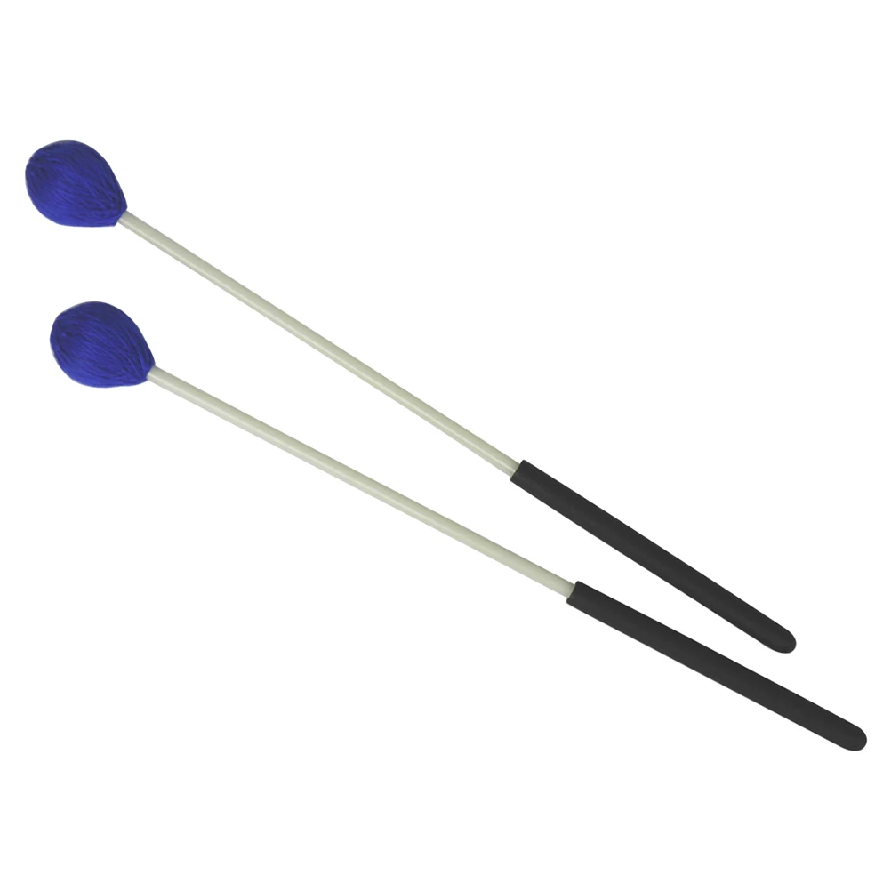 

1 Pair Medium Yarn Marimba Mallets Mushroom Head Synthetic Material Great Weight Balance Indoor Outdoor Use