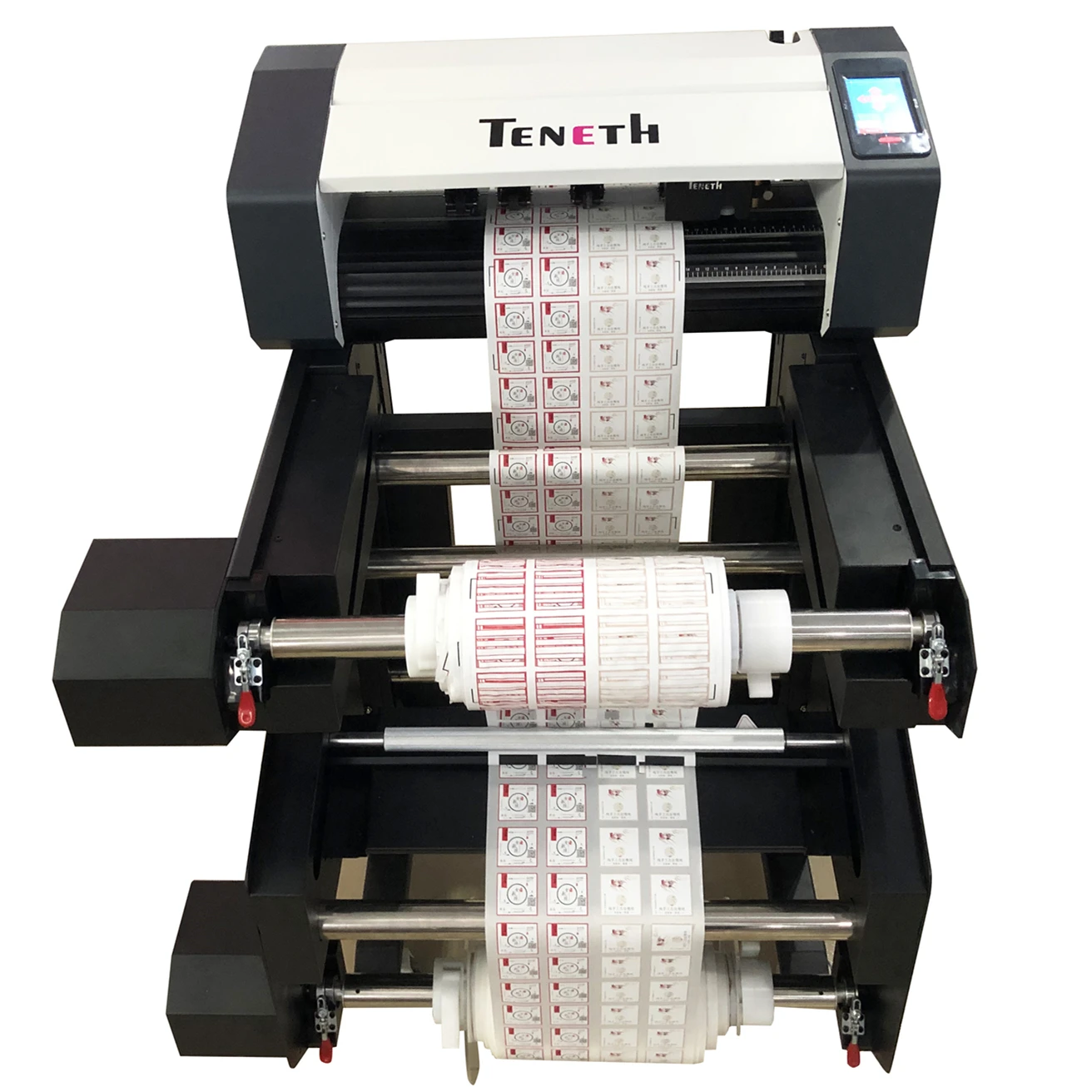 China Factory For Label Cutter / Teneth Digital Die Cutter For Roll Material / Full Cut And Kiss Cut Label Cutter