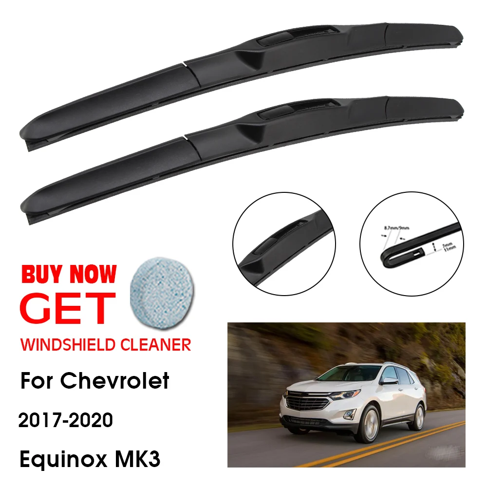 

Car Wiper Blade For Chevrolet Equinox MK3 24"+18" 2017-2020 Front Window Washer Windscreen Windshield Wipers Blades Accessories