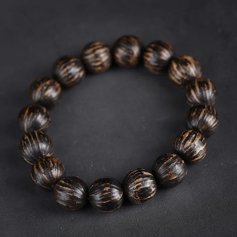 Yazhuang Wood Pumpkin Beads Old Material Shaped Abacus Cultural Toys Bracelet Women's Gitfs Men's Jewelry Drop Shipping