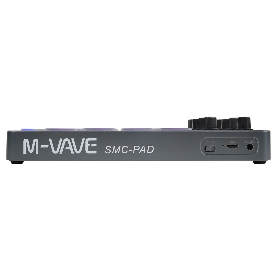 M-VAVE SMC-PAD Gray Controller Board with 16 Velocity Pads and 8