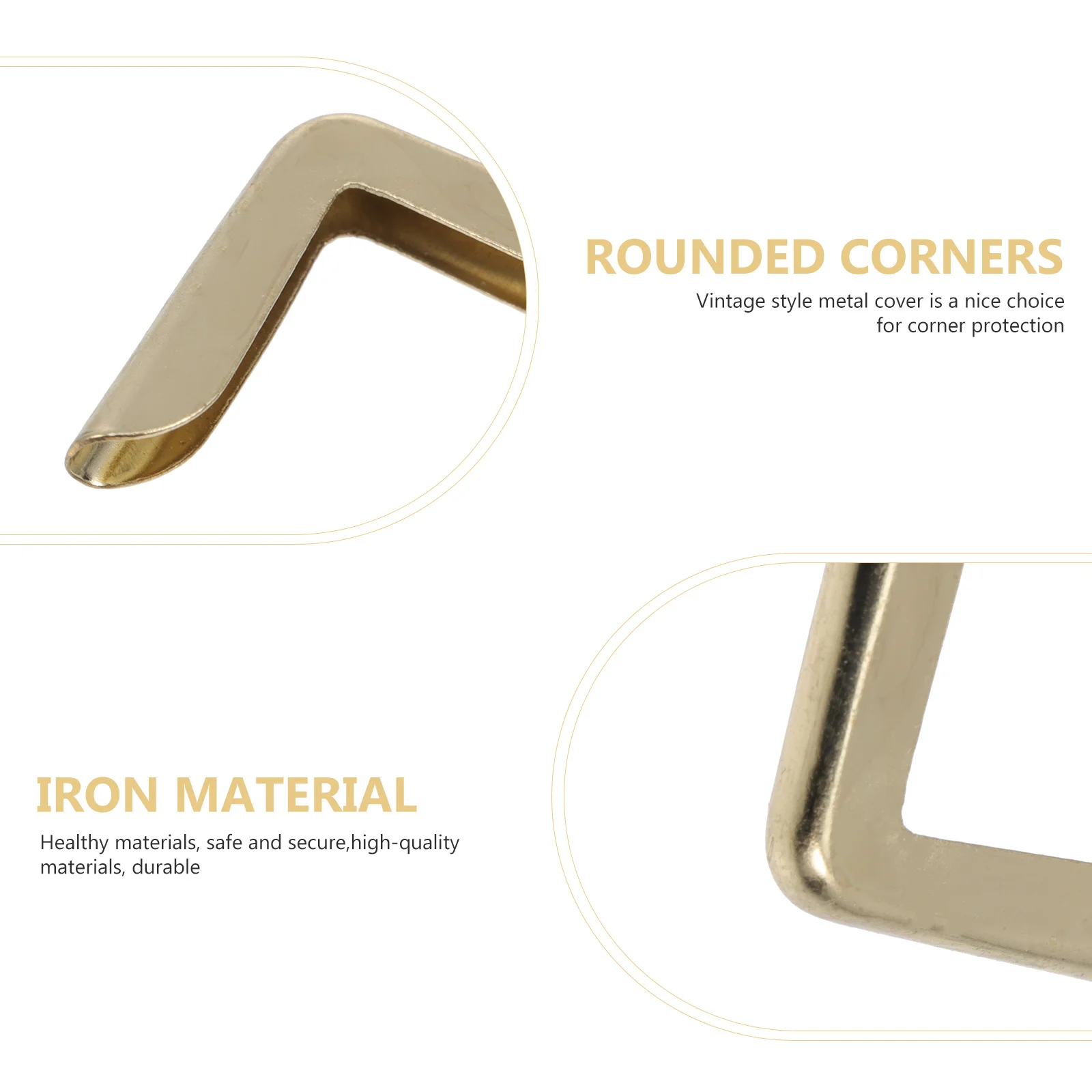 50 قطعة زاوية معدنية يغطي زوايا كتاب الحديد خمر لألبوم القصاصات المحمول حامي غطاء الزاوية أداة للحرف اليدوية العرض #5