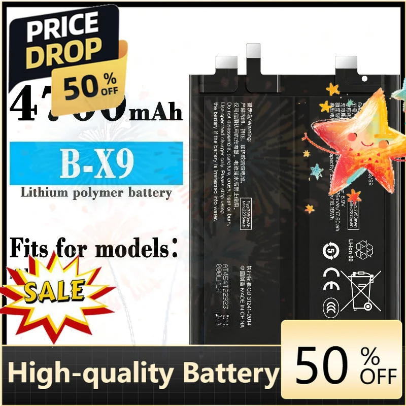SWZY 4700mAh for ZONGJI New Compatible Battery for IQOO 11 Pro V2254A B-X9 Mobile Phone Batteries