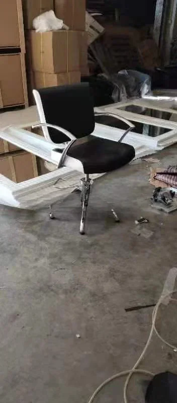 

zz Heavy Duty Cheap Black&White Salon Chair Hair Styling Chair