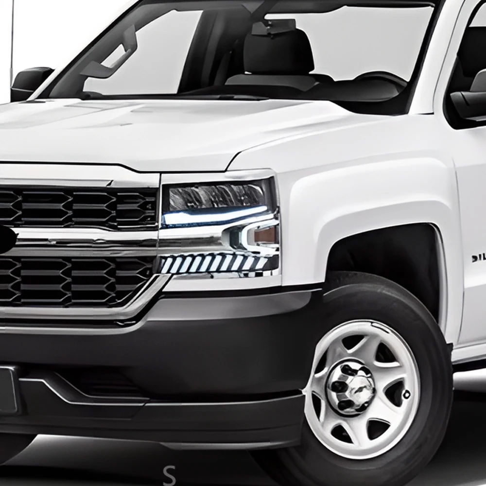 

Car Front Lamps For Chevrolet Silverado 2016-2018 LED Auto Headlights Assembly Upgrade Dynamic Projector Lens Tool Accessories
