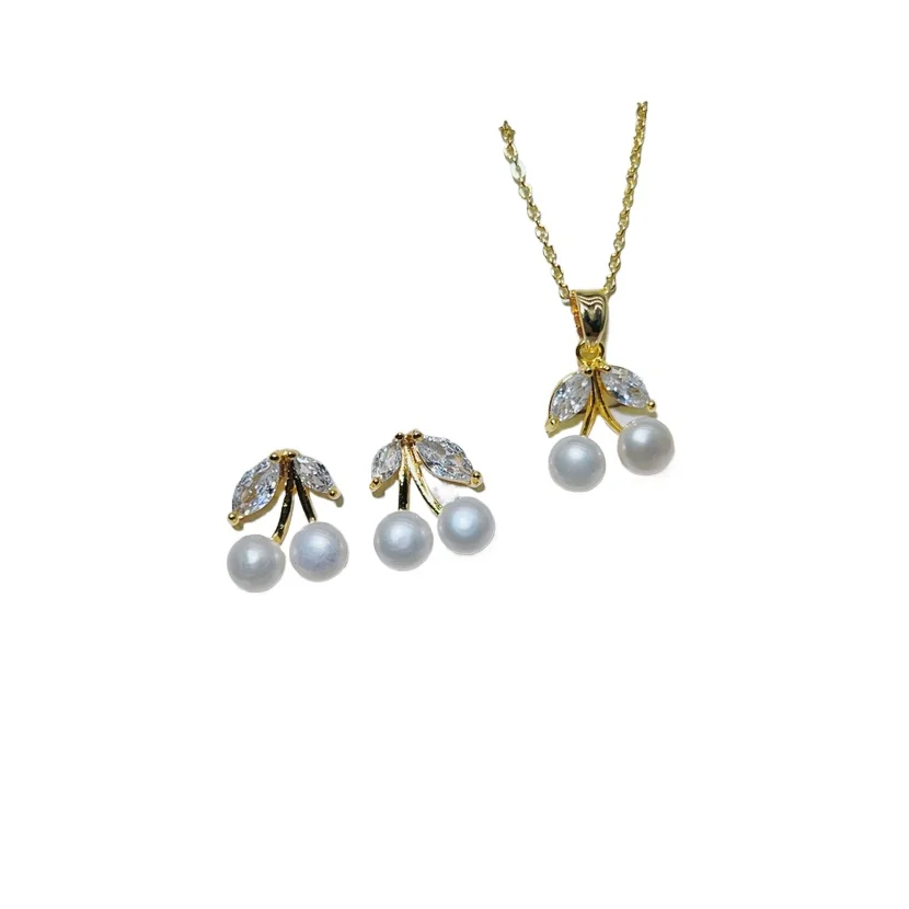 

RARE GENUINE NATURAL SOUTH SEA WHITE PEARL PENDANT NECKLACE + EARRING