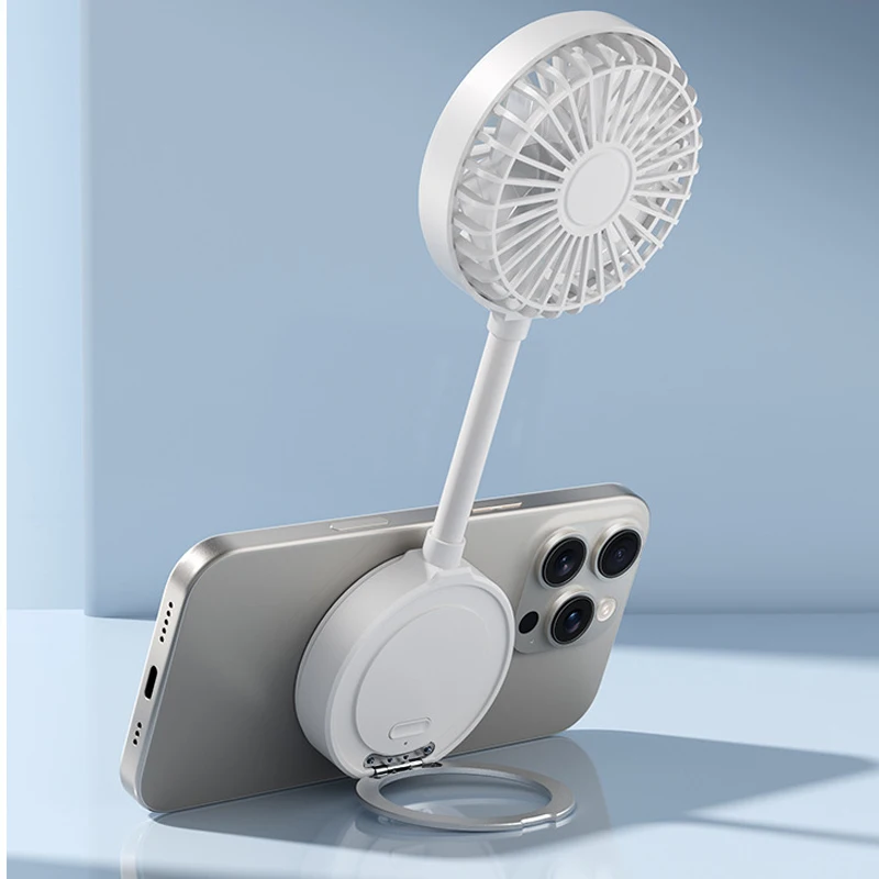 Kreativer Magnetischer Desktop-Mini-Ventilator Tragbarer Outdoor-Handventilator Faltbarer Magnetischer Mini-Ventilator – Detail 12