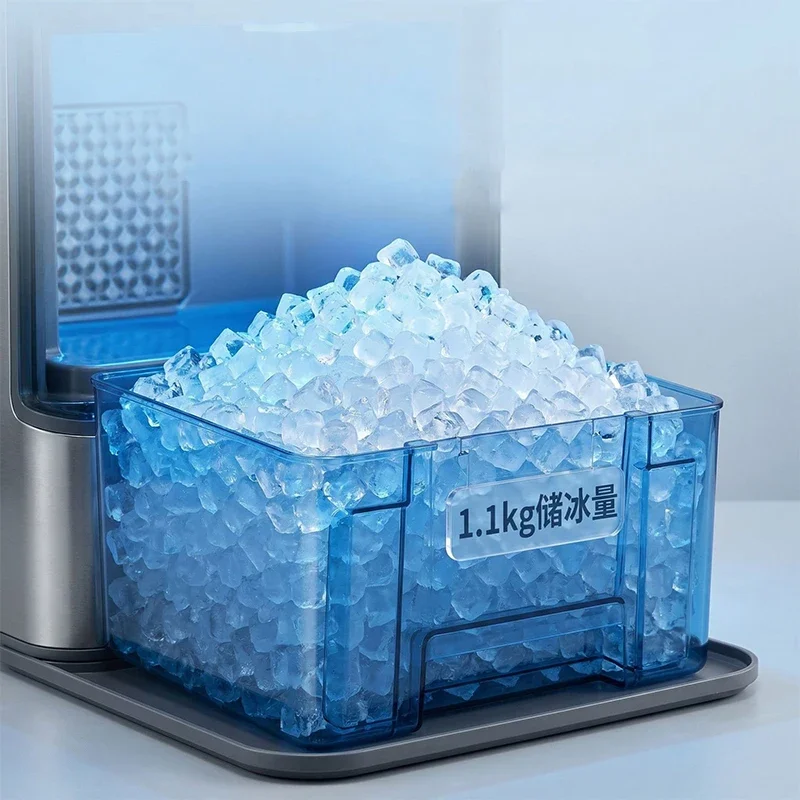 #Home Ice Maker, Crushed Ice Maker, 1.5L Water Tank, Ultra-Quiet, Bar/Kitchen Appliance, Compact Ice Maker