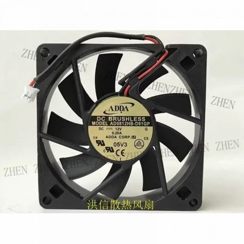 

Вентилятор охлаждения Y FOR AD0812HB-D91GP 8015 DC12V 0.20A, 2-контактный, осевой