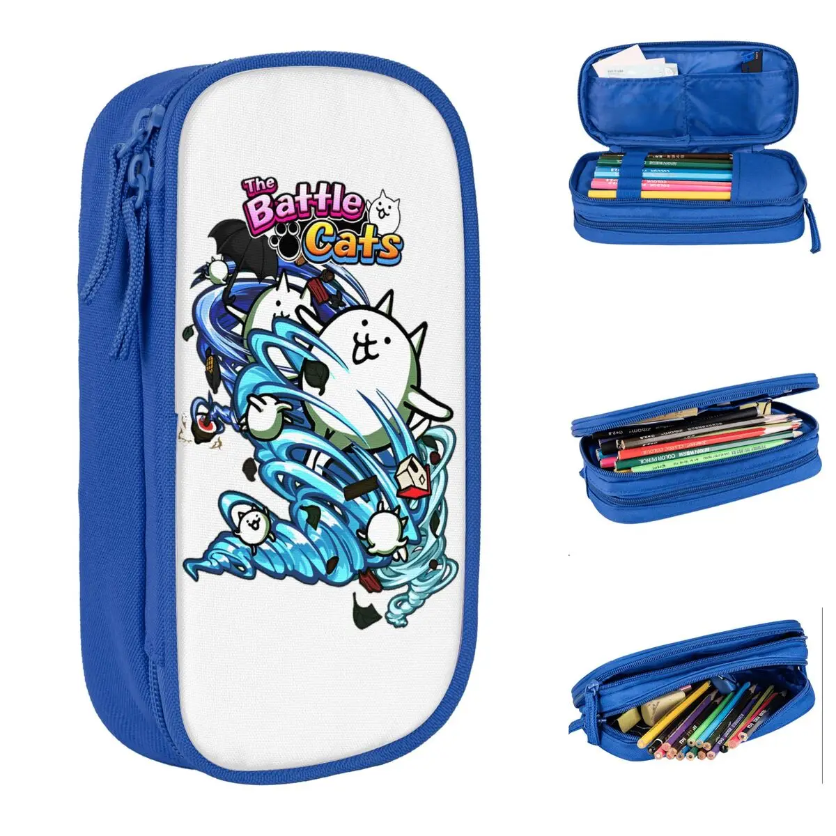 

Пенал для игры «Битва кошки», креативная мультяшная сумка для ручек, студенческая большая сумка для хранения, офисный подарок, пенал