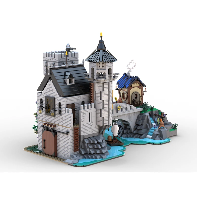 منتج جديد رائع MOC بنة نموذج ثعبان فارس القرون الوسطى القلعة التكنولوجيا وحدات لعبة أطفال لتقوم بها بنفسك مجموعة التجميع #2