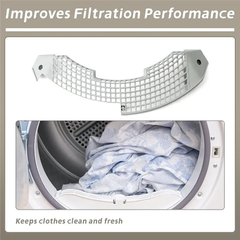 A73M-Replacement Parts For Dryers- Lint Filter Guide And Grille 3550EL1006B For Models 1267132 3550EL1002A 3550EL1006D AH3519