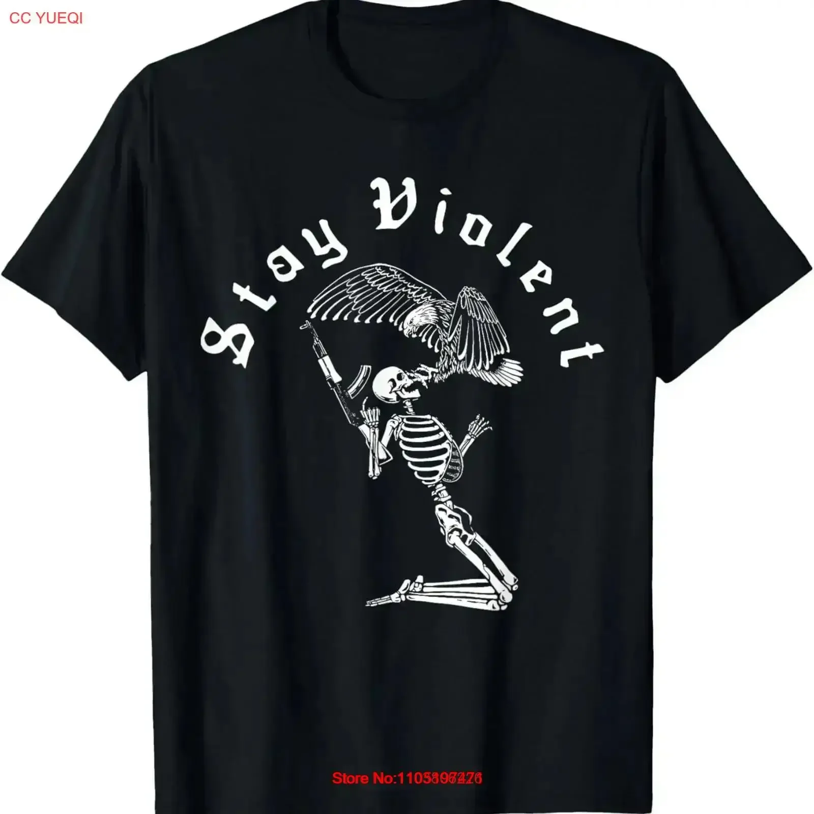 Squelette rester violent Vintage années 90 Halloween crâne effrayant t-shirt lavé décontracté respirant mode polyvalent vintage lavé