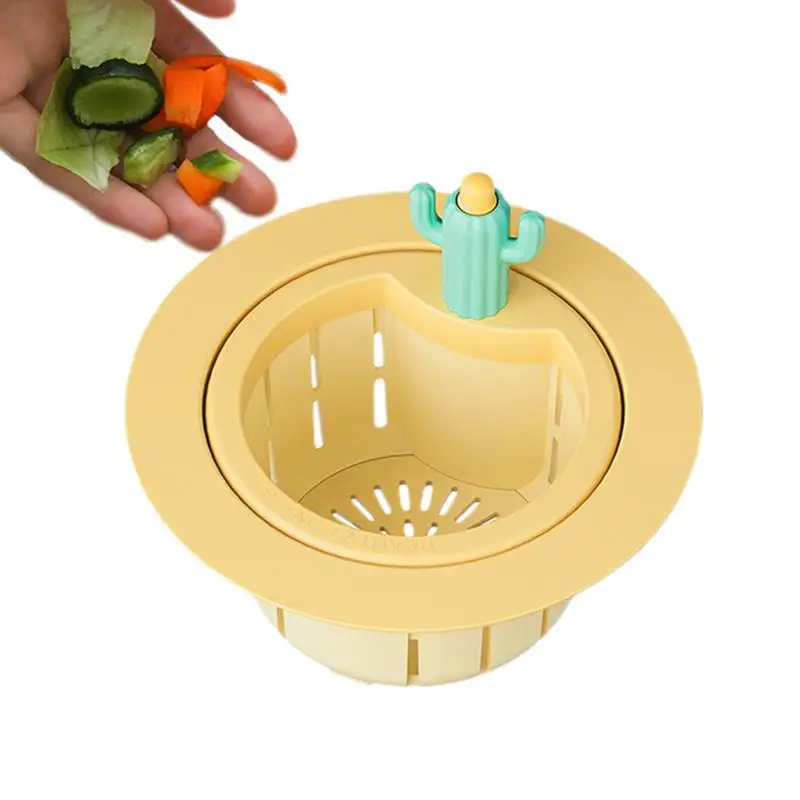 Sink Drain Strainer Stopper Bathroom Cactus Sink Filter Food Catcher Basket Filter Anti-Clogging For Efficient Sink Draining In