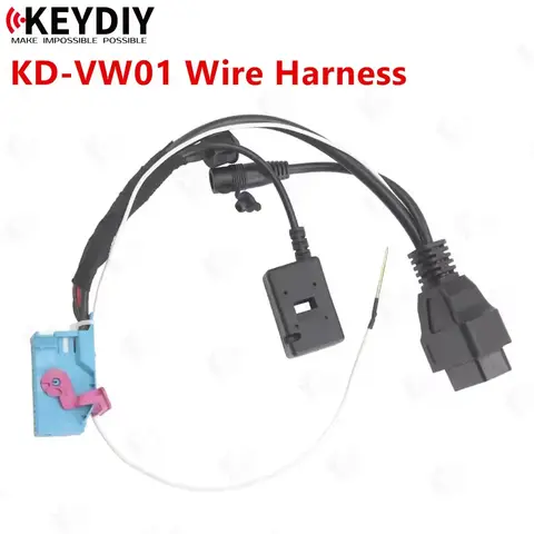 KEYDIY KD-VW01 Wire harness suitable for Volkswagen 4th generation harness test to generate dealer key identification key