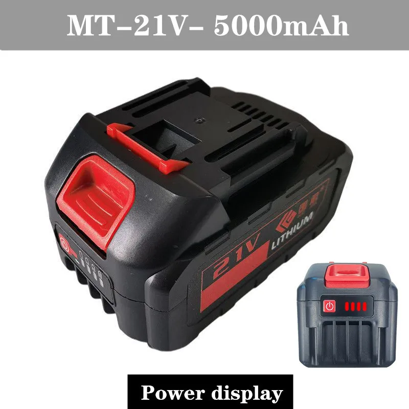 8000 mAh Large Capacity Lithium Battery Pack Rechargeable Electric Wrench Special Power Lithium Battery 21V Battery