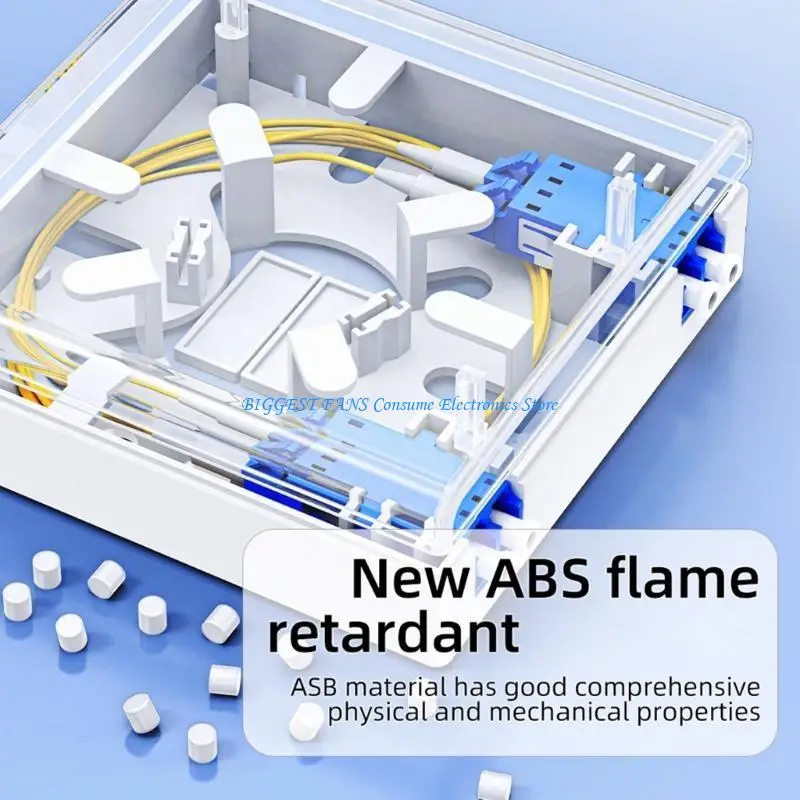 Boîte jonction Fiber optique, plaque murale large Compatible pour les murs type 86, conception facile