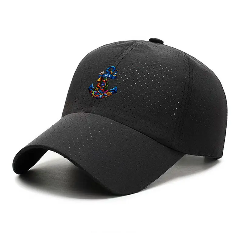 Anchor Sailing Quick Dry Baseball Cap Adjustable Outdoor Sun Hat Unisex