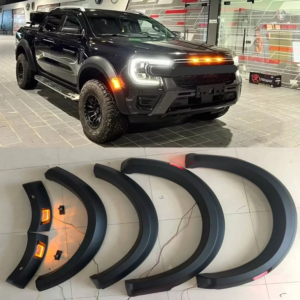 

Автомобильные расширения крыльев Muguards для Ford Ranger T9 2022 2023 2024 Wildtrak Sport Limited XLT XL XLS, защита для бровей на колесо автомобиля, губа