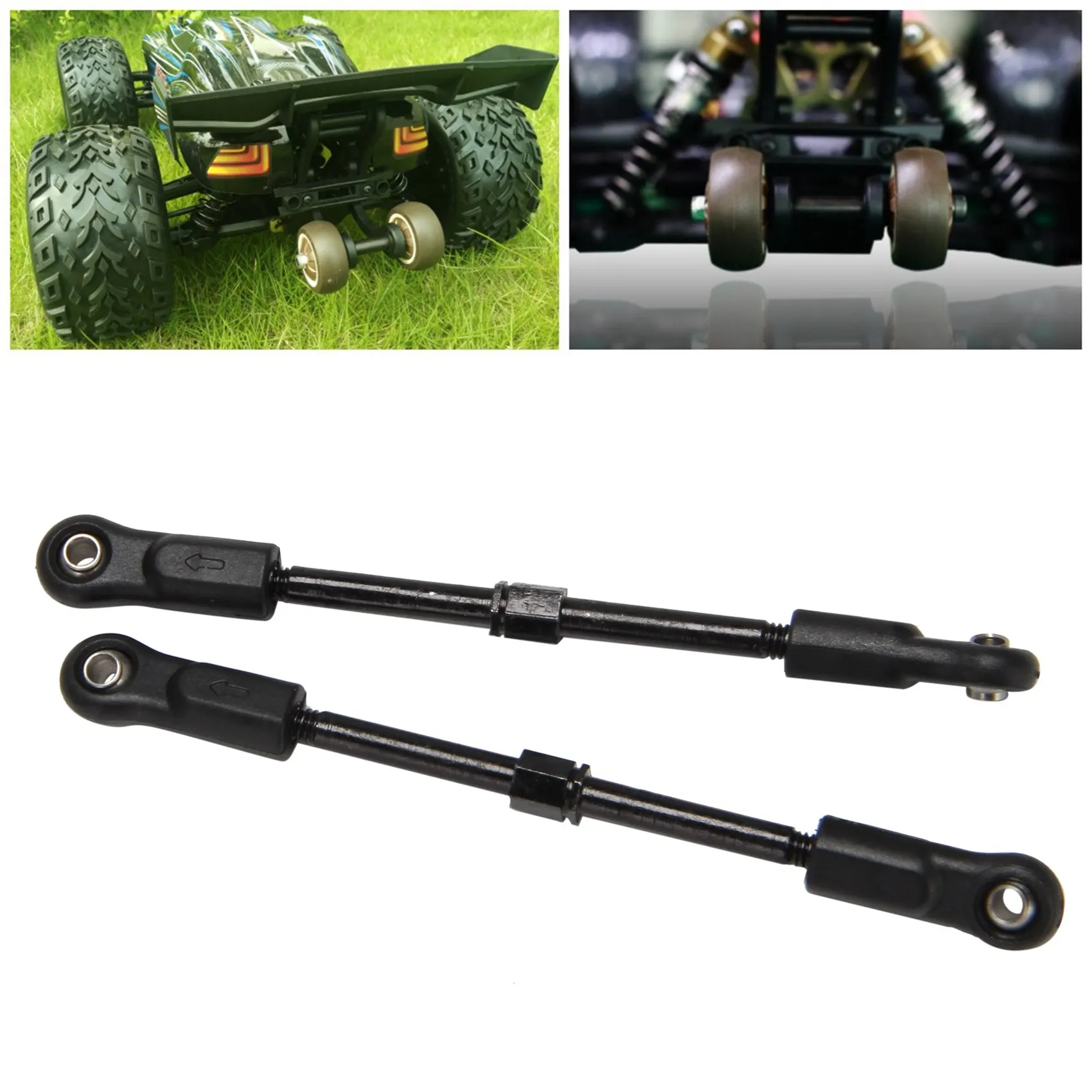 【STOCK】2PCS Direction Link Pull Rod EA1018 for JLB Racing CHEETAH 1/10 Brushless RC Car Parts Accessories