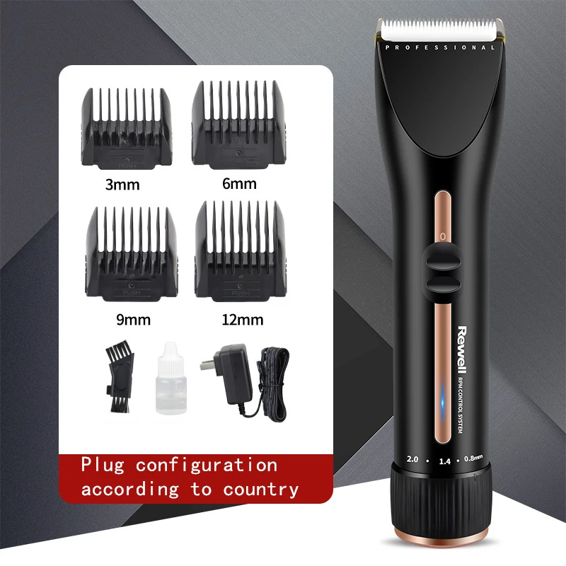 2000mAh 12W Professional Hair Clipper Haircut Finishing Machine For Men Husband Titanium Alloy Ceramics Blade Power Barbershop