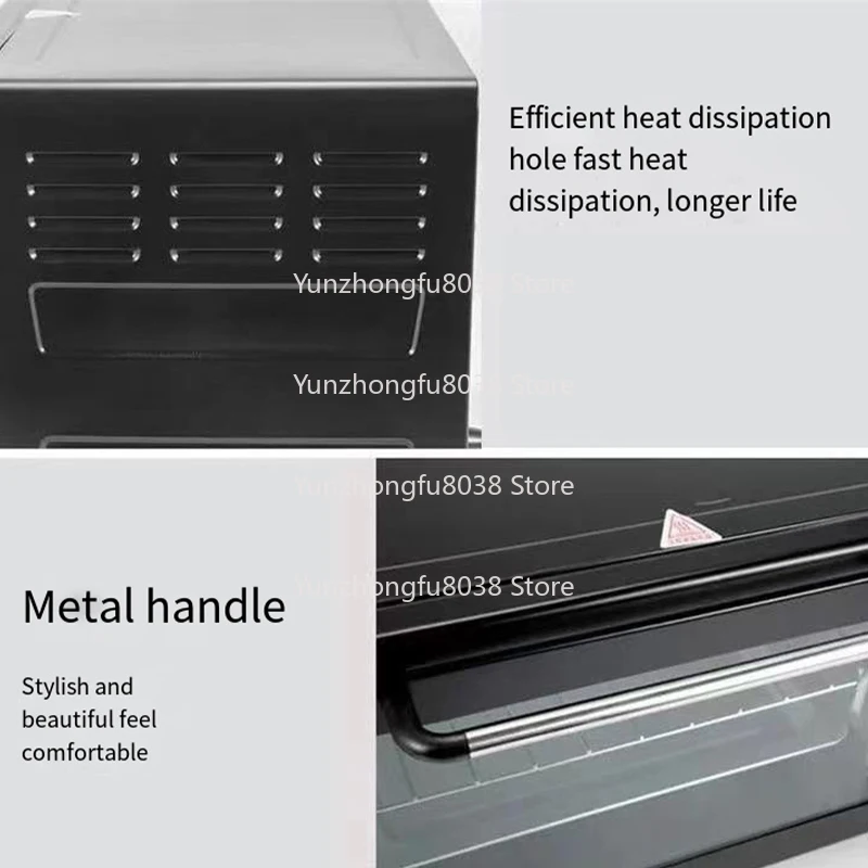 أجهزة المطبخ المحمولة كبيرة الحجم الرقمية الحمل الحراري الخبز المنزلية الخبز وعاء طبخ الأرز الخبز البيتزا فرن كهربائي صغير #2